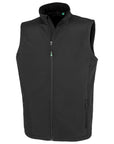 RESULT GENUINE RECYCLED MEN'S RECYCLED 2-LAYER PRINTABLE SOFTSHELL BODYWARMER R902M