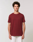 Stanley Stella Creator Unisex T-Shirt Heather Neppy Burgundy