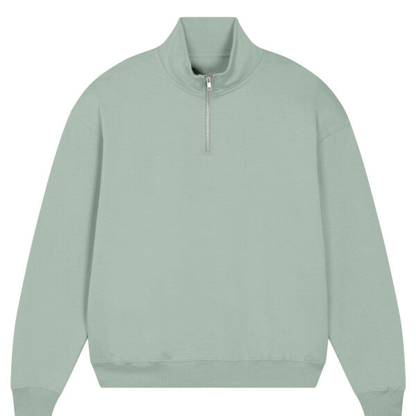 STANLEY/STELLA MILLER DRY - ORGANIC BOXY DRY FEEL QUARTER ZIP STSU795