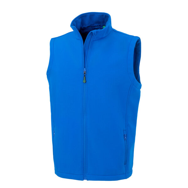 RESULT GENUINE RECYCLED MEN'S RECYCLED 2-LAYER PRINTABLE SOFTSHELL BODYWARMER R902M