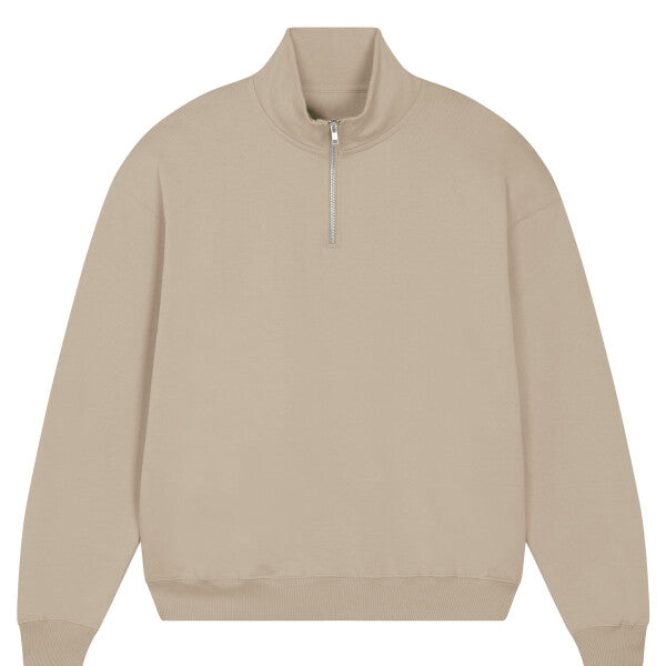 STANLEY/STELLA MILLER DRY - ORGANIC BOXY DRY FEEL QUARTER ZIP STSU795