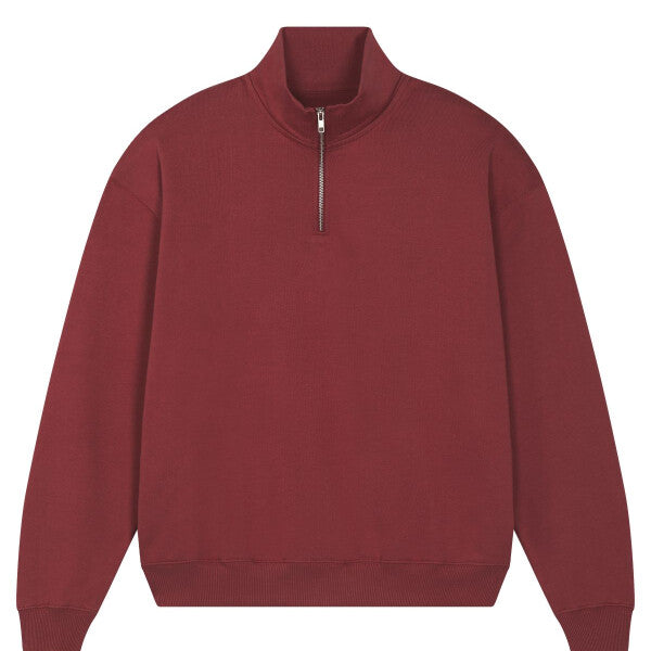 STANLEY/STELLA MILLER DRY - ORGANIC BOXY DRY FEEL QUARTER ZIP STSU795