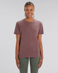Stanley Stella Creator Unisex T-Shirt Black Heather Cranberry