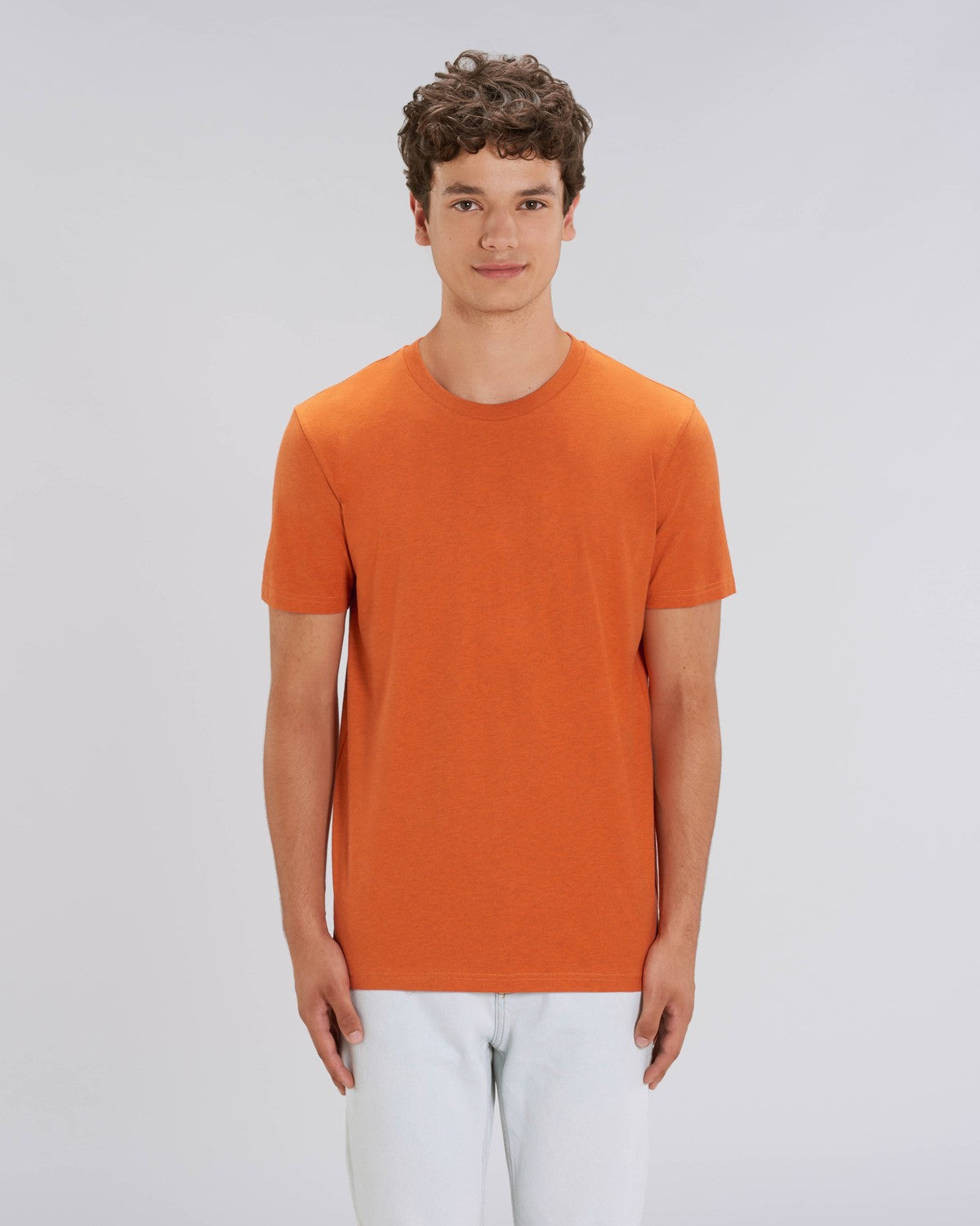 Stanley Stella Creator Unisex T-Shirt Black Heather Orange