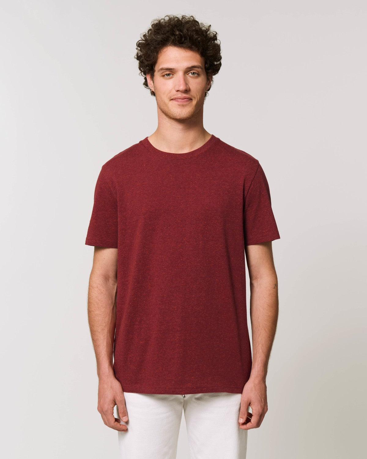 Stanley Stella Creator Unisex T-Shirt Heather Neppy Burgundy