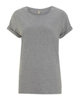 Continental Clothing EP12 Women's Rolled Sleeve T-Shirt Melange Grey