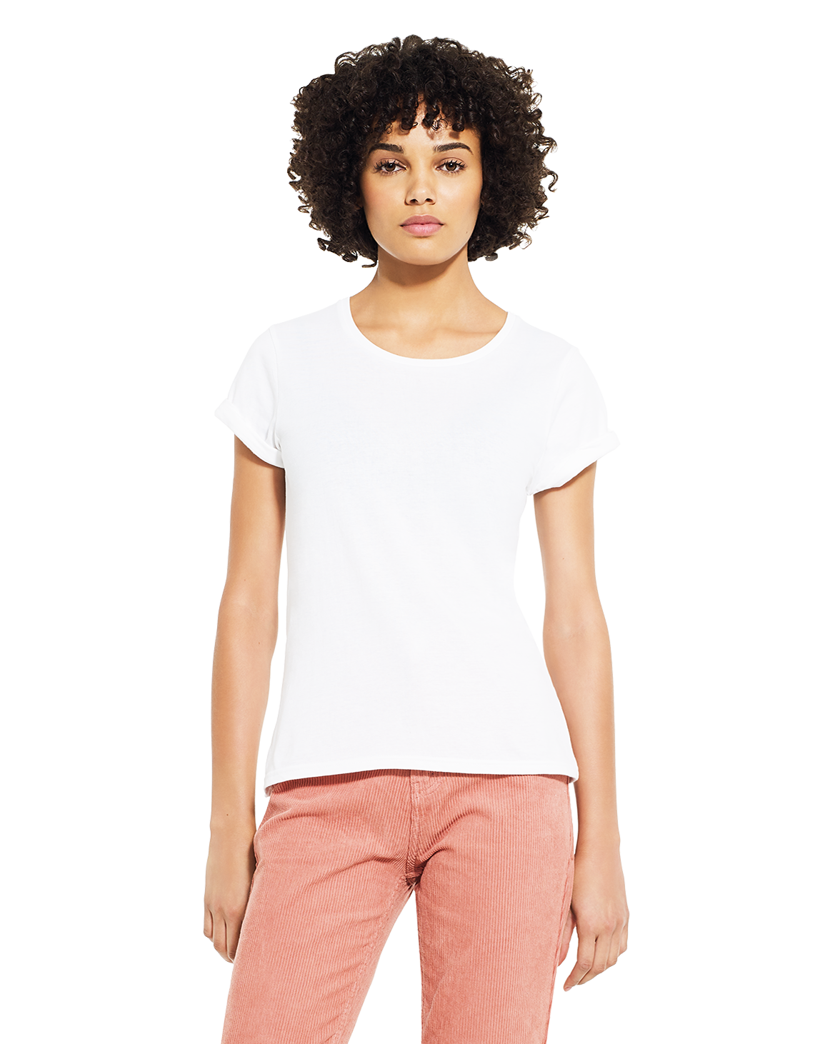 Continental Clothing EP12 Women's Rolled Sleeve T-Shirt White