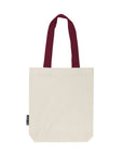 Neutral Twill Bag with Contrast Handles