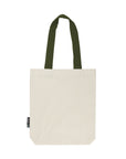 Neutral Twill Bag with Contrast Handles