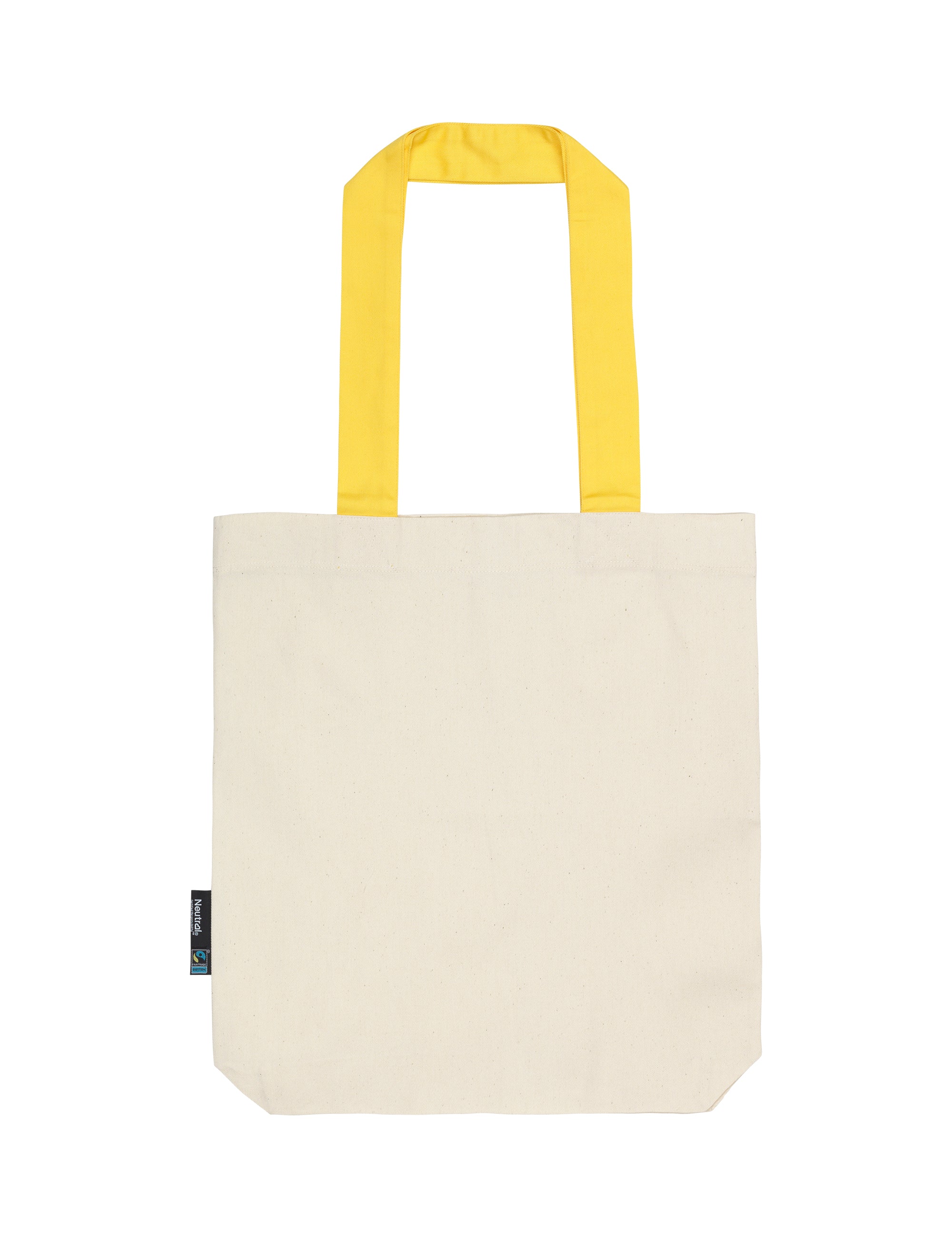 Neutral Twill Bag with Contrast Handles