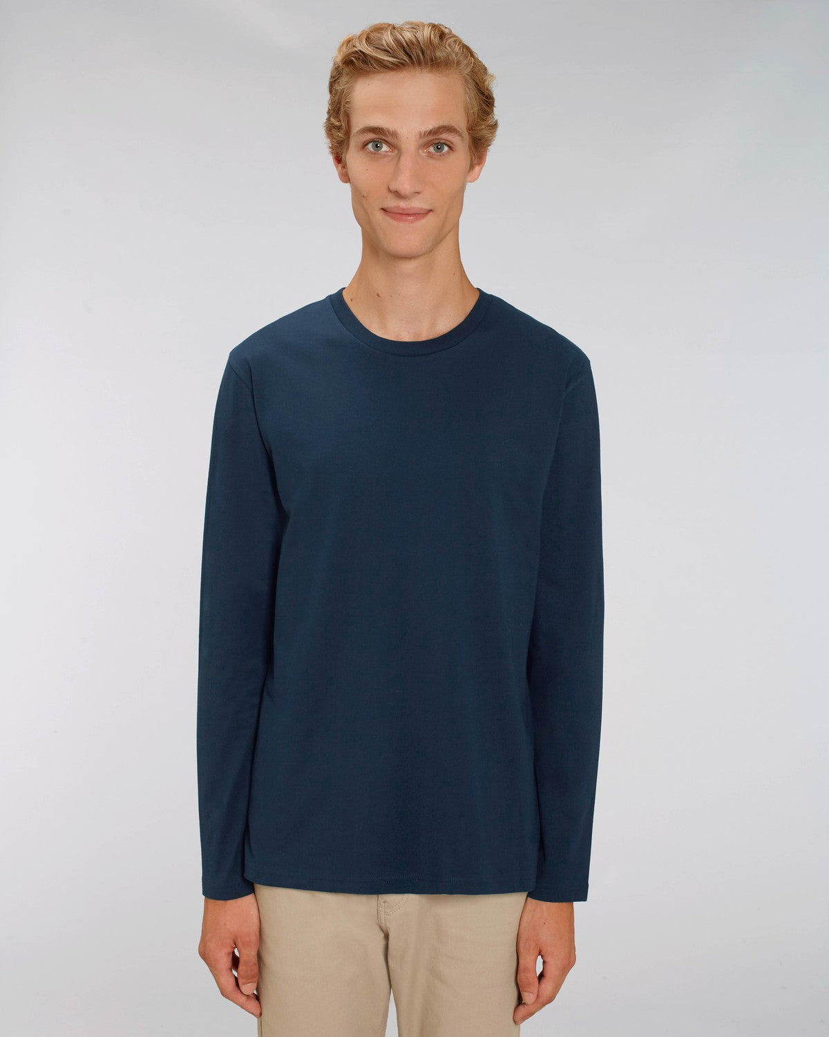 Stanley Stella Shuffler Men's Long Sleeve T-Shirt French Navy
