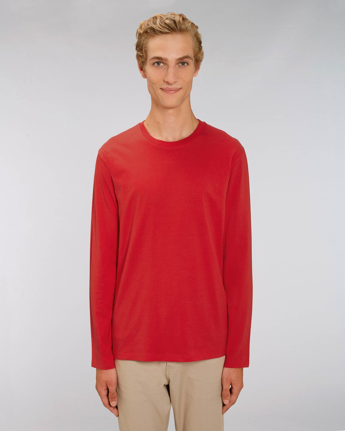 Stanley Stella Shuffler Men's Long Sleeve T-Shirt Red