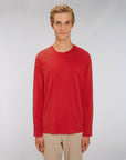 Stanley Stella Shuffler Men's Long Sleeve T-Shirt Red