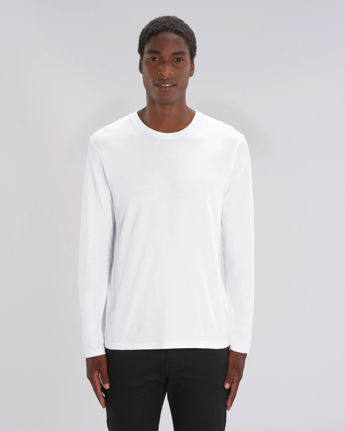 Stanley Stella Shuffler Men's Long Sleeve T-Shirt White