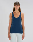Stanley Stella Dreamer Women's Tank Top Black Heather Blue