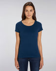 Stanley Stella Lover Women's T-Shirt Black Heather Blue