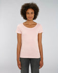 Stanley Stella Lover Women's T-Shirt Cream Heather Pink
