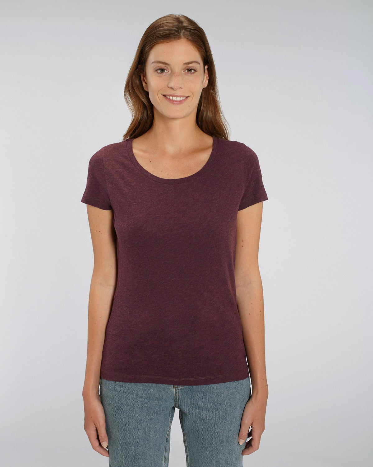 Stanley Stella Lover Women's T-Shirt Heather Grape Red