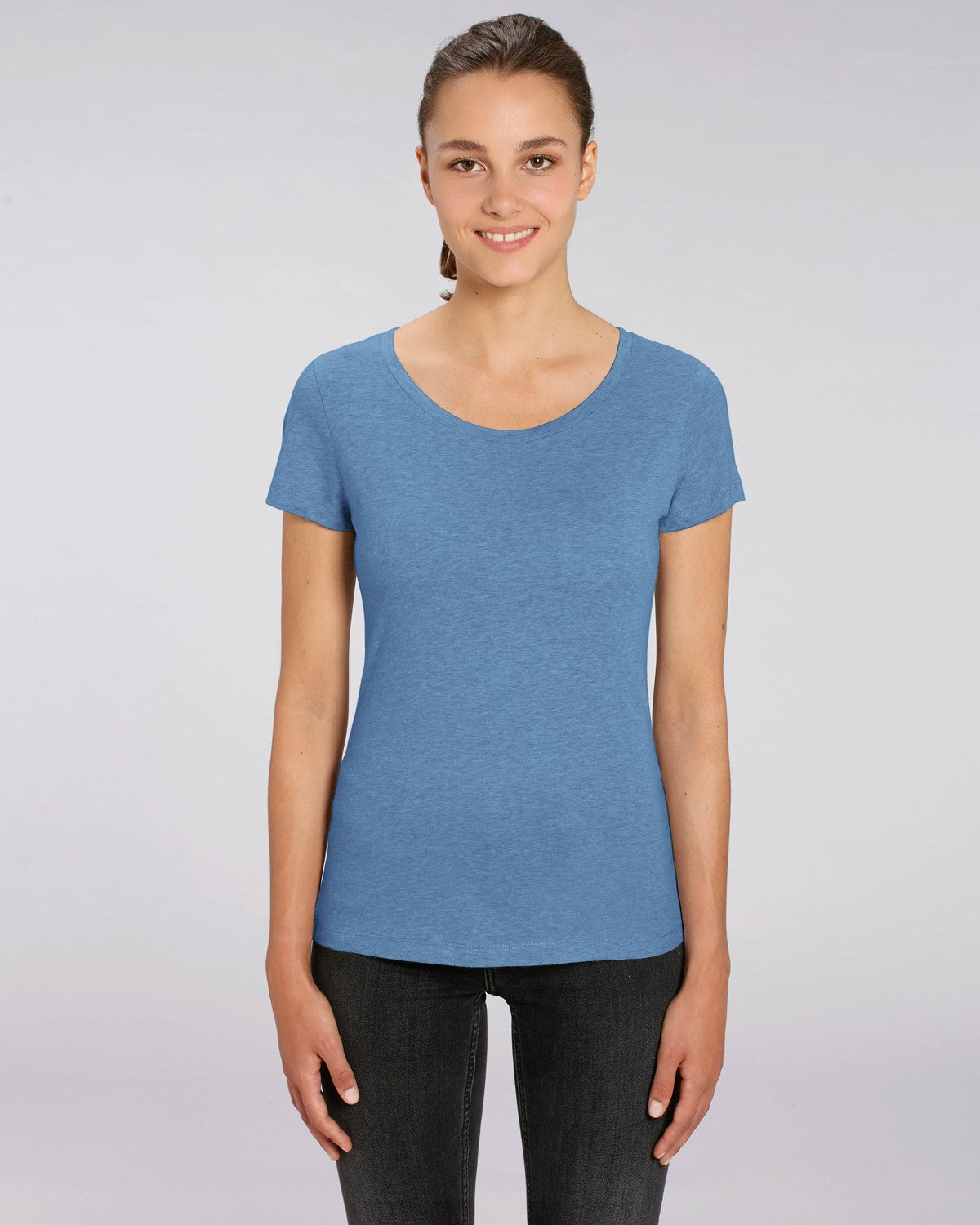 Stanley Stella Lover Women's T-Shirt Mid Heather Blue
