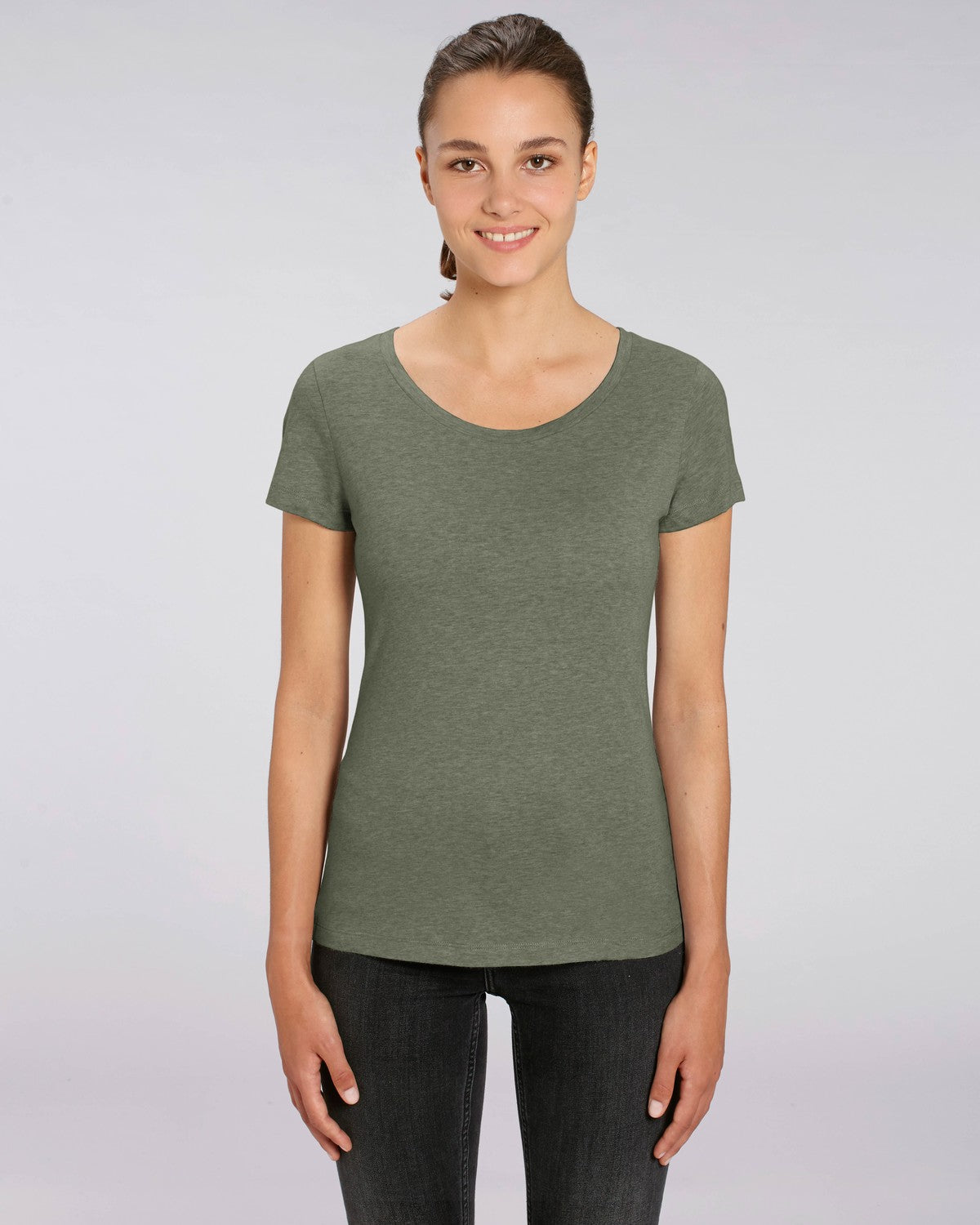 Stanley Stella Lover Women's T-Shirt Mid Heather Khaki