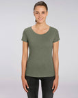 Stanley Stella Lover Women's T-Shirt Mid Heather Khaki