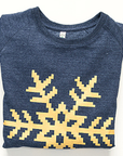 8-bit gold snowflake