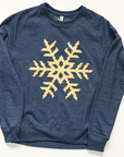 8-bit gold snowflake